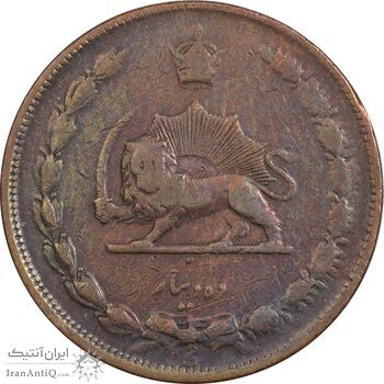 سکه 10 دینار 1314 مس - VF30 - رضا شاه سکه 10 دینار 1314 مس - VF30 - رضا شاه