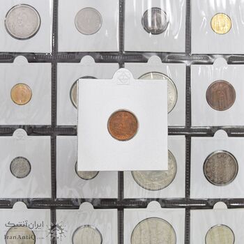 سکه 50 دینار 1322 مس - MS61 - محمد رضا شاه سکه 50 دینار 1322 مس - MS61 - محمد رضا شاه