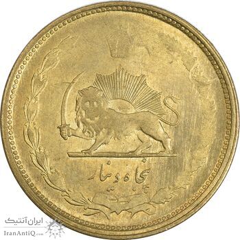 سکه 50 دینار 1331 برنز - MS61 - محمد رضا شاه