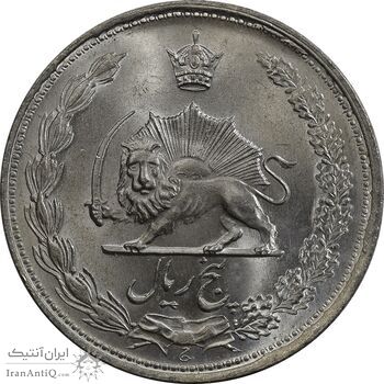 سکه 5 ریال 1322 - MS64 - محمد رضا شاه سکه 5 ریال 1322 - MS64 - محمد رضا شاه