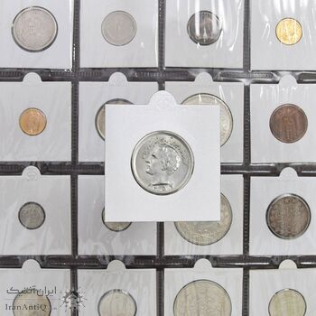 سکه 20 ریال 1357 - MS63 - محمد رضا شاه