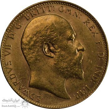 سکه طلا 1 ساورین 1908 ادوارد هفتم - MS61 - انگلیس سکه طلا 1 ساورین 1908 ادوارد هفتم - MS61 - انگلیس