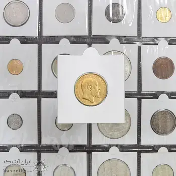 سکه طلا 1 ساورین 1908 ادوارد هفتم - MS61 - انگلیس