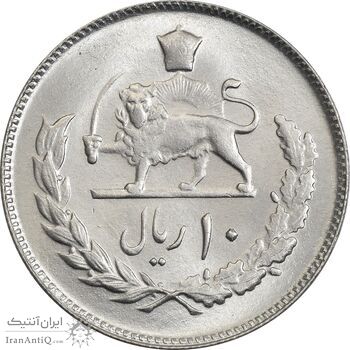 سکه 10 ریال 1352 (عددی) - MS64 - محمد رضا شاه سکه 10 ریال 1352 (عددی) - MS64 - محمد رضا شاه