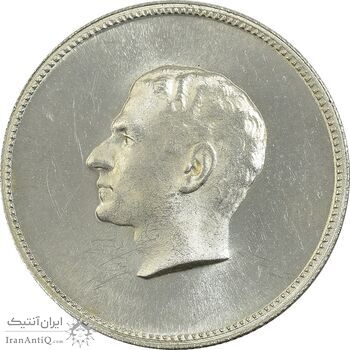 مدال نقره منشور کوروش بزرگ 1350 - MS63 - محمد رضا شاه