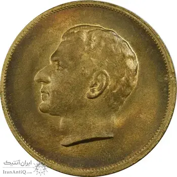 مدال برنز بیست و پنجمین سال سلطنت 1344 - UNC - محمدرضا شاه