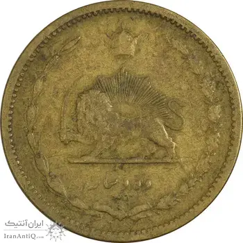 سکه 10 دینار 1315 برنز - F - رضا شاه