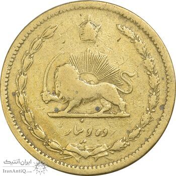 سکه 10 دینار 1316 برنز - VF25 - رضا شاه سکه 10 دینار 1316 برنز - VF25 - رضا شاه