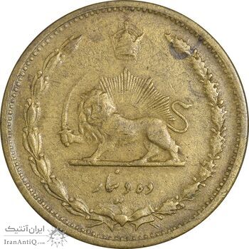سکه 10 دینار 1319 برنز - EF40 - رضا شاه سکه 10 دینار 1319 برنز - EF40 - رضا شاه