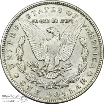 سکه یک دلار 1889 مورگان - AU50 - آمریکا