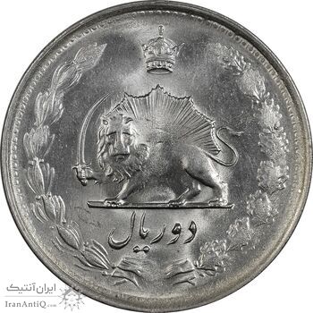 سکه 2 ریال 1329 - MS63 - محمد رضا شاه