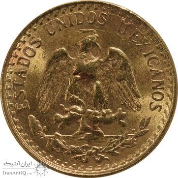 سکه 2 پزو نشان قدیم مکزیک 1945 (طلا) - MS64 - مکزیک