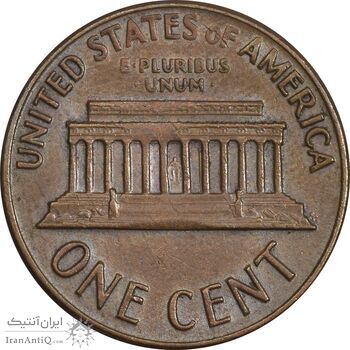 سکه 1 سنت 1972D لینکلن - EF45 - آمریکا