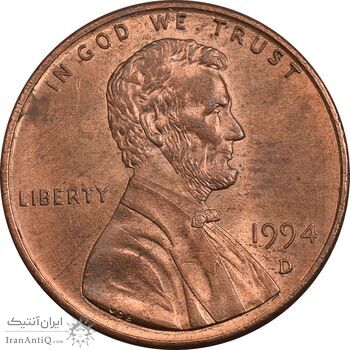 سکه 1 سنت 1994D لینکلن - MS61 - آمریکا