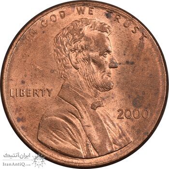سکه 1 سنت 2000 لینکلن - MS61 - آمریکا