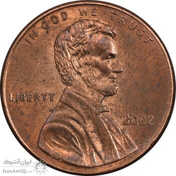 سکه 1 سنت 2002 لینکلن - MS61 - آمریکا