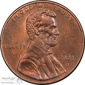 سکه 1 سنت 2003D لینکلن - MS61 - آمریکا