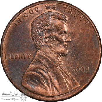 سکه 1 سنت 2003 لینکلن - MS61 - آمریکا