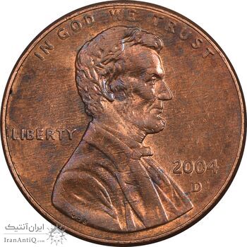 سکه 1 سنت 2004D لینکلن - AU58 - آمریکا