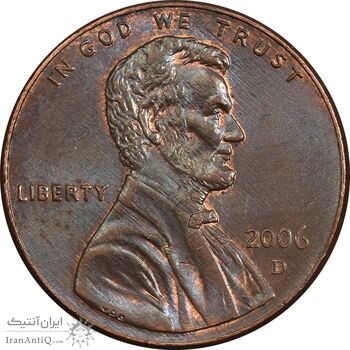سکه 1 سنت 2006D لینکلن - AU58 - آمریکا