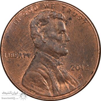 سکه 1 سنت 2012D لینکلن - AU58 - آمریکا