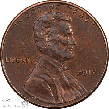 سکه 1 سنت 2012 لینکلن - AU55 - آمریکا