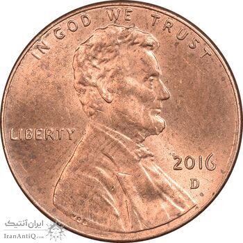 سکه 1 سنت 2016D لینکلن - MS62 - آمریکا