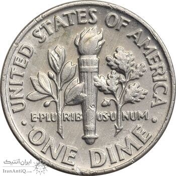 سکه 1 دایم 1991D روزولت - EF45 - آمریکا