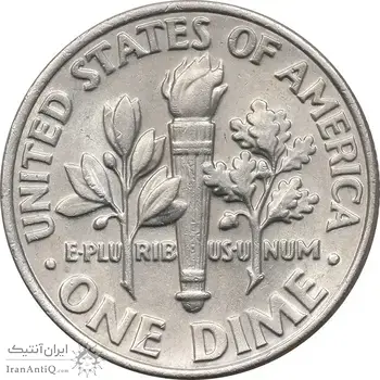 سکه 1 دایم 2008D روزولت - AU55 - آمریکا
