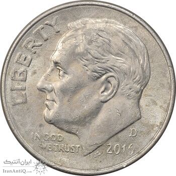 سکه 1 دایم 2016D روزولت - AU55 - آمریکا سکه 1 دایم 2016D روزولت - AU55 - آمریکا