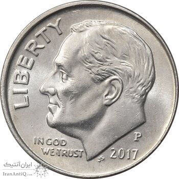 سکه 1 دایم 2017P روزولت - MS61 - آمریکا سکه 1 دایم 2017P روزولت - MS61 - آمریکا