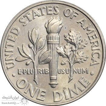 سکه 1 دایم 2021P روزولت - AU55 - آمریکا