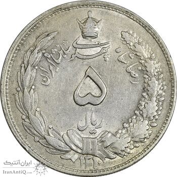 سکه 5 ریال 1310 - AU50 - رضا شاه