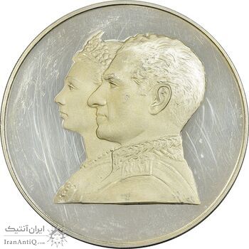 مدال نقره 200 ریال جشنهای 2500 ساله 1350 - PF64 - محمد رضا شاه