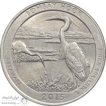 سکه کوارتر دلار 2015P بمبئی هوک - MS61 - آمریکا