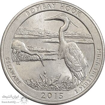 سکه کوارتر دلار 2015D بمبئی هوک - MS61 - آمریکا