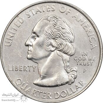 سکه کوارتر دلار 2001P ایالتی (ورمونت) - MS62 - آمریکا