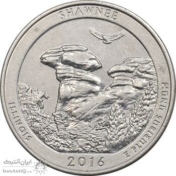سکه کوارتر دلار 2016D جنگل ملی شاونی - AU58 - آمریکا سکه کوارتر دلار 2016D جنگل ملی شاونی - AU58 - آمریکا