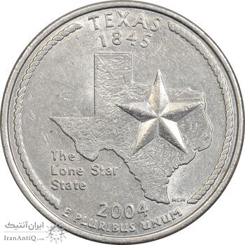 سکه کوارتر دلار 2004D ایالتی (تگزاس) - AU58 - آمریکا سکه کوارتر دلار 2004D ایالتی (تگزاس) - AU58 - آمریکا