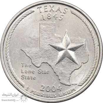 سکه کوارتر دلار 2004P ایالتی (تگزاس) - MS61 - آمریکا