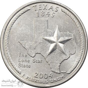 سکه کوارتر دلار 2004P ایالتی (تگزاس) - MS62 - آمریکا