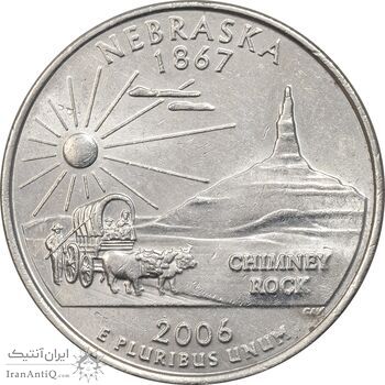 سکه کوارتر دلار 2006D ایالتی (نبراسکا) - MS61 - آمریکا