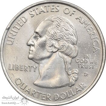 سکه کوارتر دلار 2000D ایالتی (ماساچوست) - MS61 - آمریکا
