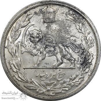 سکه 5000 دینار 1306L تصویری - MS63 - رضا شاه