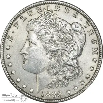 سکه یک دلار 1885 مورگان - MS62 - آمریکا
