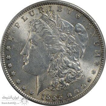 سکه یک دلار 1885 مورگان - MS62 - آمریکا سکه یک دلار 1885 مورگان - MS62 - آمریکا