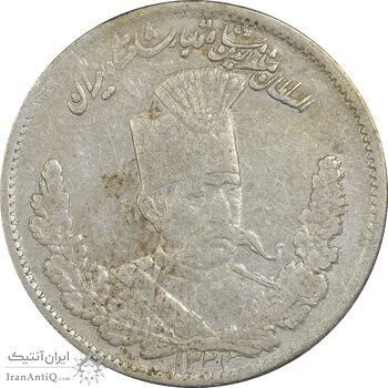 سکه 1000 دینار 1323 تصویری - VF35 - مظفرالدین شاه