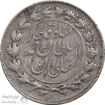 سکه 500 دینار 1330 خطی - EF45 - احمد شاه