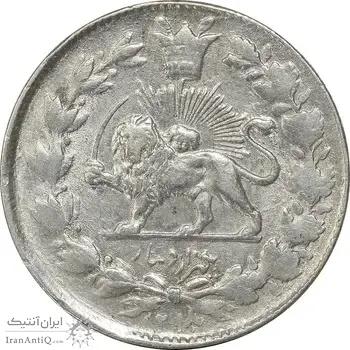 سکه 1000 دینار 1298/7 (سورشارژ تاریخ) - AU58 - ناصرالدین شاه