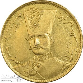 سکه طلا 1 تومان 1299 - MS64 - ناصرالدین شاه